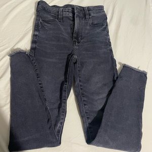 american eagle washed black jeans